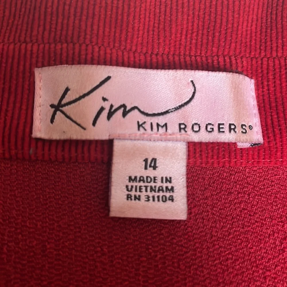 Kim Rogers Red Corduroy Blazer- 14 - Picture 9 of 11